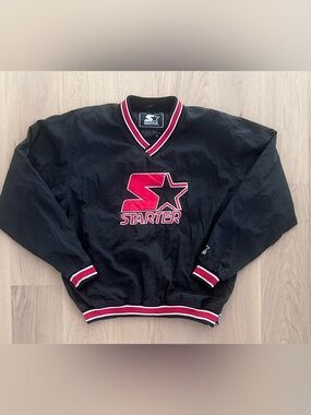 Vintage Youth STARTER Pullover V-Neck Windbreaker Jacket